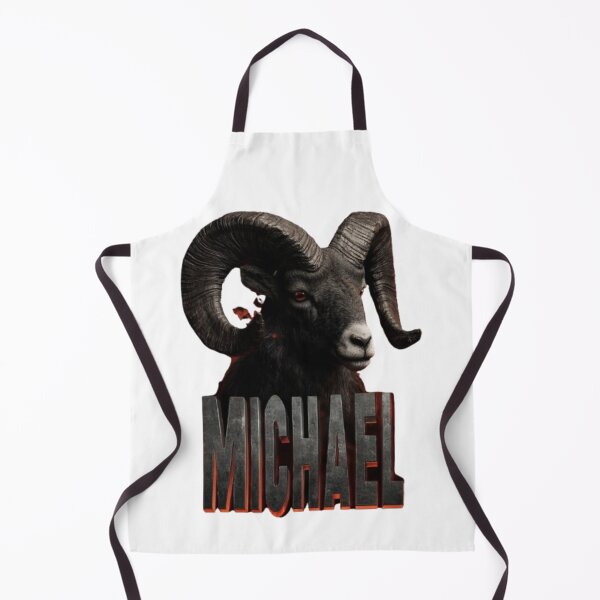 Item preview, Michael Aries Zodiac Sign – Fiery Ram Name Art Design designed and sold by AlexLineArt.
