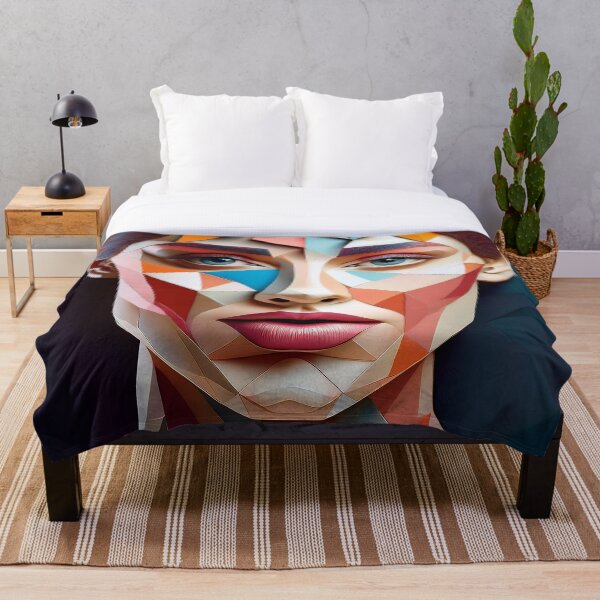 Item preview, Fractured Light – Geometric Human Portrait Design designed and sold by Aeboz Studio.