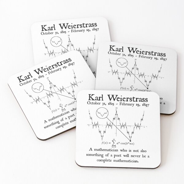 Item preview, Nerdy Vintage Karl Weierstrass A Mathematician Who is Not Also Something of a Poet Math Science Teacher Black Text designed and sold by MathWare MathClips.