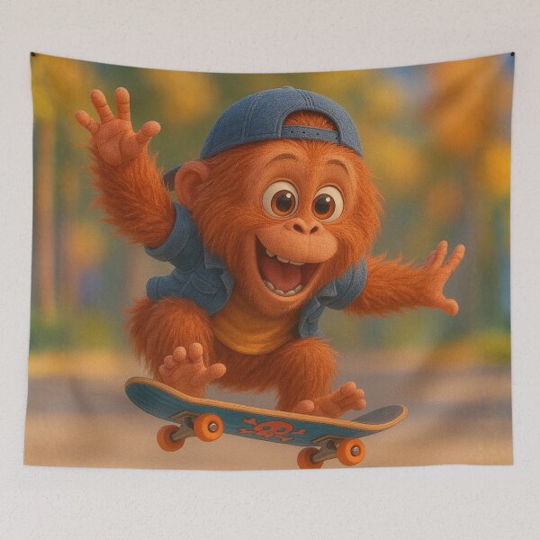 Item preview, Skater Bornean Orangutan designed and sold by Sillytoe.