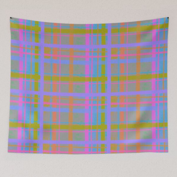 Item preview, Happy gray paint plaid designed and sold by maccm.