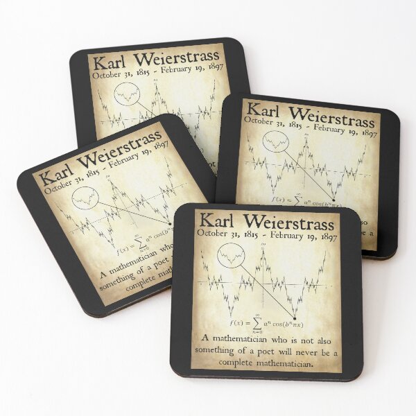 Item preview, Nerdy Vintage Karl Weierstrass A Mathematician Who is Not Also Something of a Poet Math Science Teacher Black Text Parchment designed and sold by MathWare MathClips.