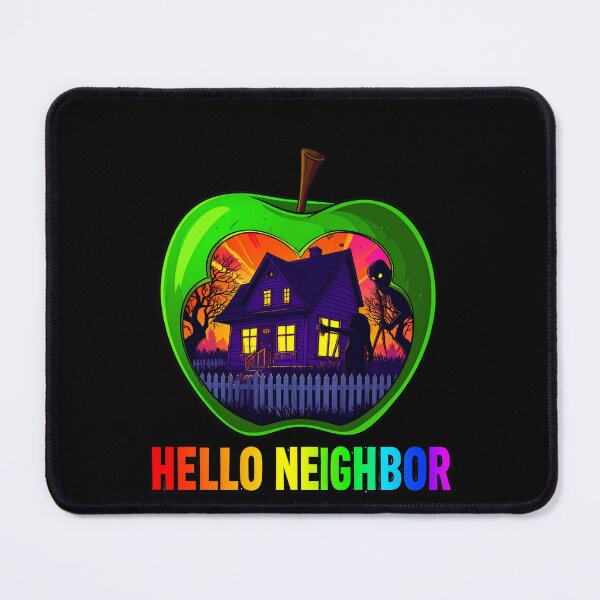 Item preview, Spooky Neighbor's Apple House | Hello Neighbor Fan Art Print designed and sold by Alicjareign.