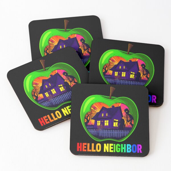 Item preview, Spooky Neighbor's Apple House | Hello Neighbor Fan Art Print designed and sold by Alicjareign.