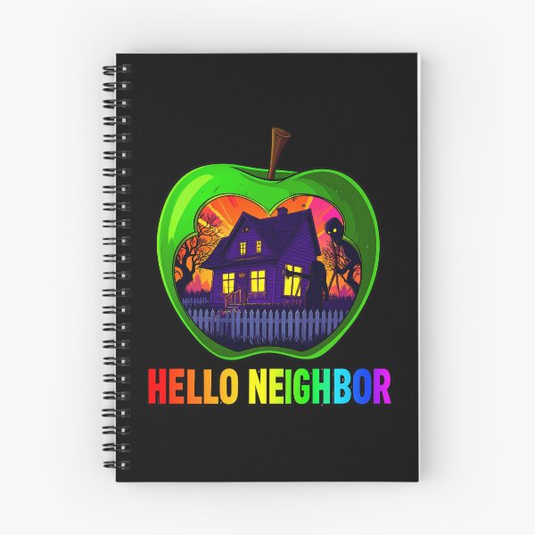 Item preview, Spooky Neighbor's Apple House | Hello Neighbor Fan Art Print designed and sold by Alicjareign.