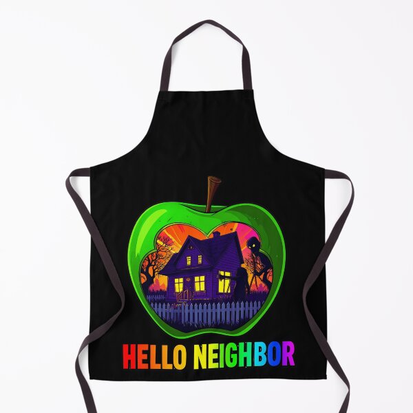 Item preview, Spooky Neighbor's Apple House | Hello Neighbor Fan Art Print designed and sold by Alicjareign.