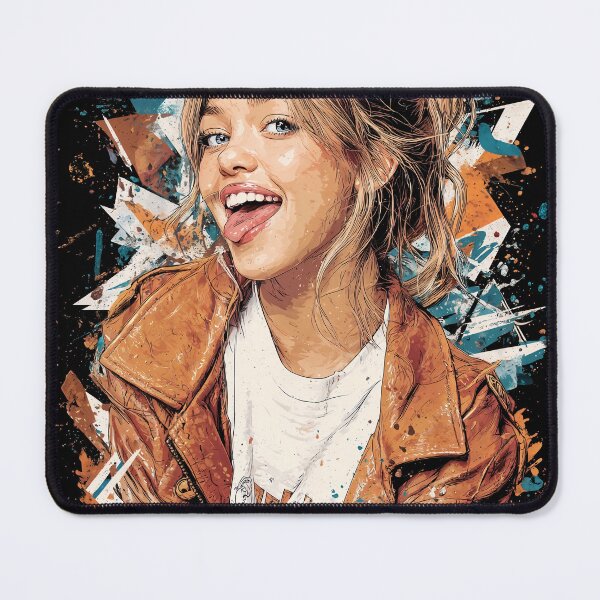 Item preview, Sydney Sweeney Great Jeans Flirty Smile Celebrity Print Design designed and sold by Senpaiwaves.