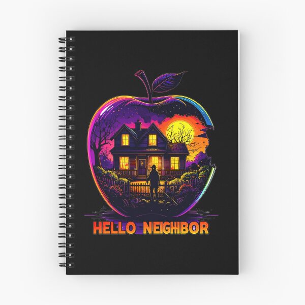 Item preview, Spooky Neighbor's Apple House | Hello Neighbor Fan Art Print designed and sold by Alicjareign.