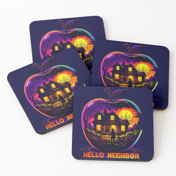 Item preview, Spooky Neighbor's Apple House | Hello Neighbor Fan Art Print designed and sold by Alicjareign.