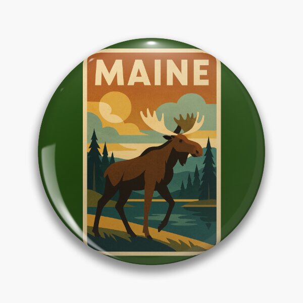 Item preview, Maine  designed and sold by Broken Antler Designs .
