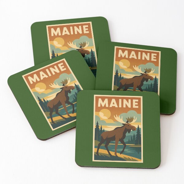 Item preview, Maine  designed and sold by Broken Antler Designs .