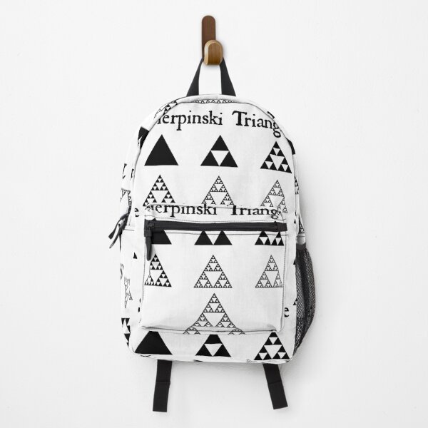 Item preview, Nerdy Vintage Sierpinski Triangle Iterations Fractal Math Science Teacher Black Text designed and sold by MathWare MathClips.