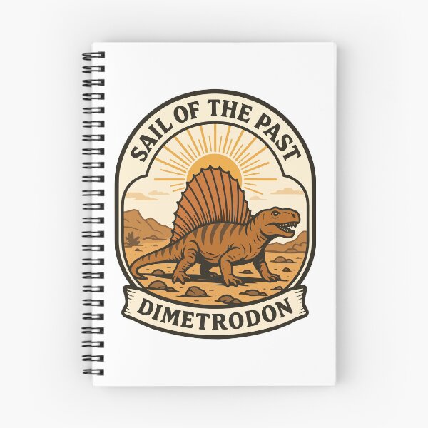 Item preview, Sail of the Past – Dimetrodon Prehistoric Reptile Retro Design designed and sold by WildlifeInc.