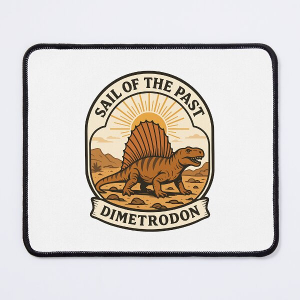 Item preview, Sail of the Past – Dimetrodon Prehistoric Reptile Retro Design designed and sold by WildlifeInc.