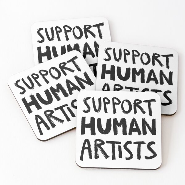 Item preview, Support human artists  designed and sold by Lilaeleaf.