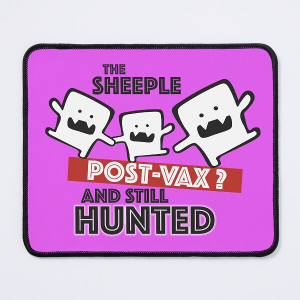 Item preview, The Sheeple – Post-Vax? And Still Hunted! | Funny Ghost Satire Design designed and sold by RetroChill.