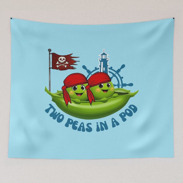 Item preview, Funny Matching Two Peas in a Pod Cute Twins designed and sold by Zayavca.