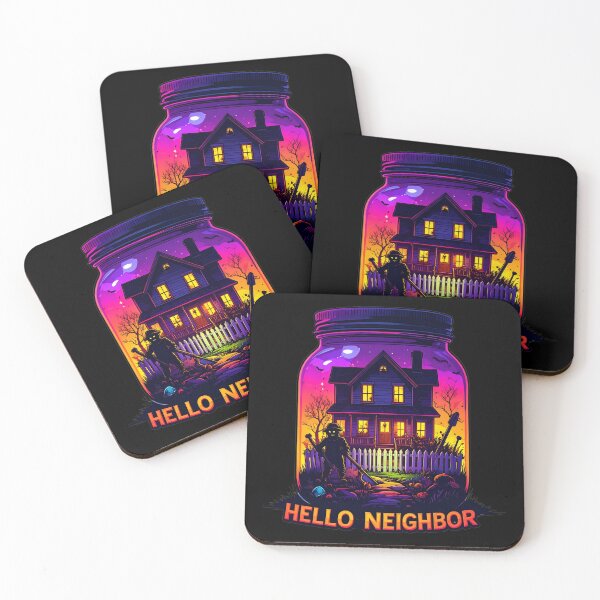 Item preview, Spooky Neighbor's Jar House | Hello Neighbor Fan Art Print designed and sold by Alicjareign.