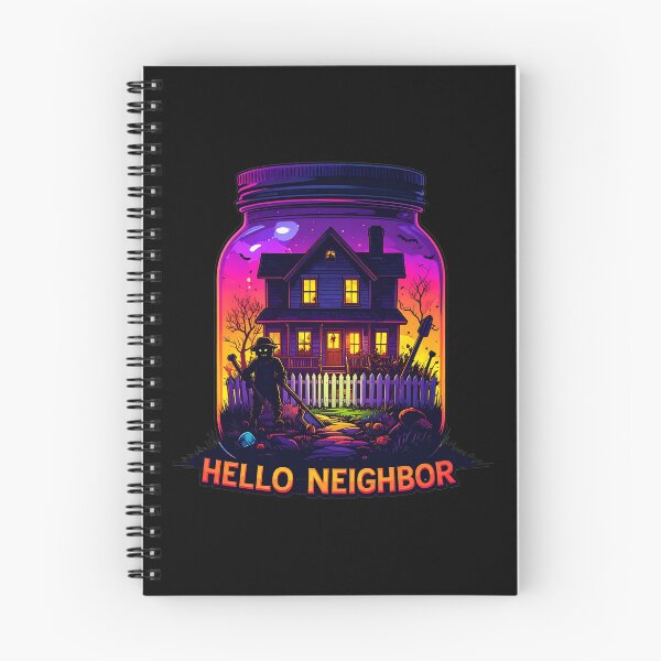 Item preview, Spooky Neighbor's Jar House | Hello Neighbor Fan Art Print designed and sold by Alicjareign.