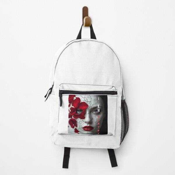 Item preview, I Am Worthy – Surreal Red Rose Feminine Portrait designed and sold by Boski22.
