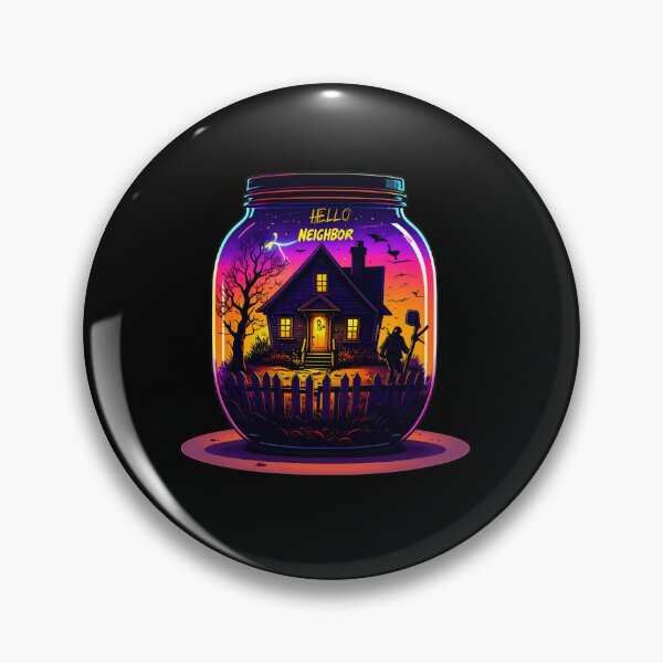 Item preview, Spooky Neighbor's Jar House | Hello Neighbor Fan Art Print designed and sold by Alicjareign.