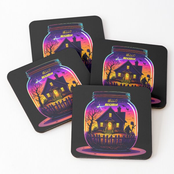 Item preview, Spooky Neighbor's Jar House | Hello Neighbor Fan Art Print designed and sold by Alicjareign.