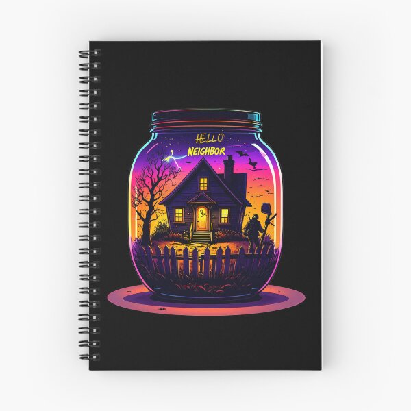 Item preview, Spooky Neighbor's Jar House | Hello Neighbor Fan Art Print designed and sold by Alicjareign.