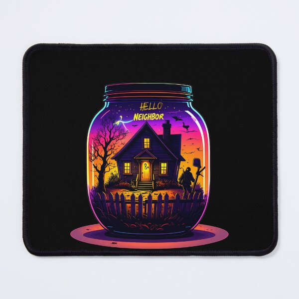 Item preview, Spooky Neighbor's Jar House | Hello Neighbor Fan Art Print designed and sold by Alicjareign.
