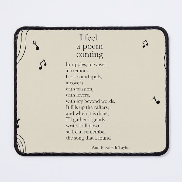 Item preview, I Feel A Poem Coming designed and sold by the-coin-jar-co.