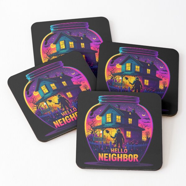 Item preview, Spooky Neighbor's Jar House | Hello Neighbor Fan Art Print designed and sold by Alicjareign.