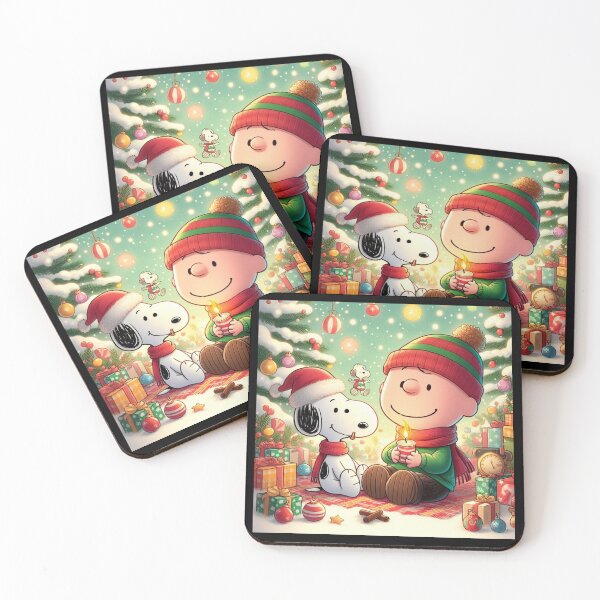 Item preview, Peanuts Snoopy and Charlie Brown Christmas Magic | Holiday Candle Light Scene designed and sold by lojadpop.