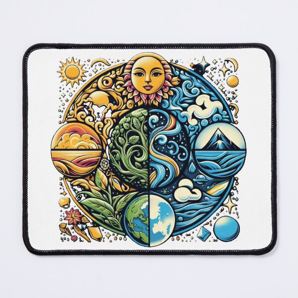Item preview, Earth Elements (earth, water, fire, air) designed and sold by Teetailers.