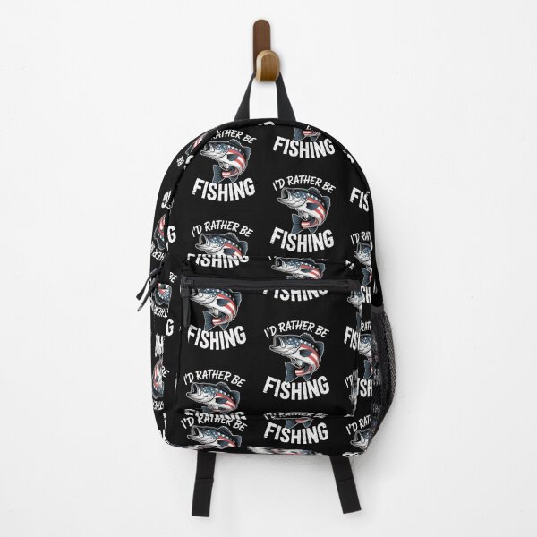 Item preview, I'd Rather Be Fishing - Vintage Bass Fish Design for Fishing Enthusiasts designed and sold by Gogetgiggles.