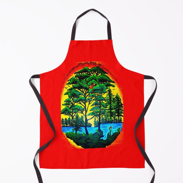 Item preview, Forest Scene On Wood designed and sold by Chad's Fresh Art.