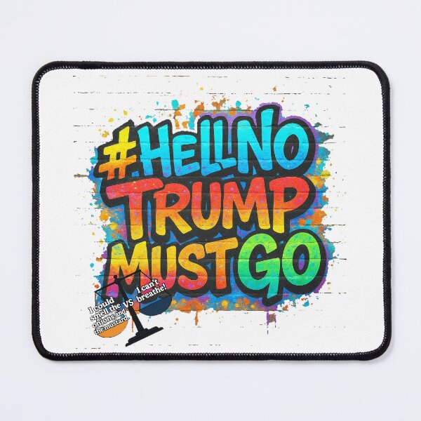 Item preview, Scales Of Injustice - Hell No Trump Must Go designed and sold by WheelieGdArt.