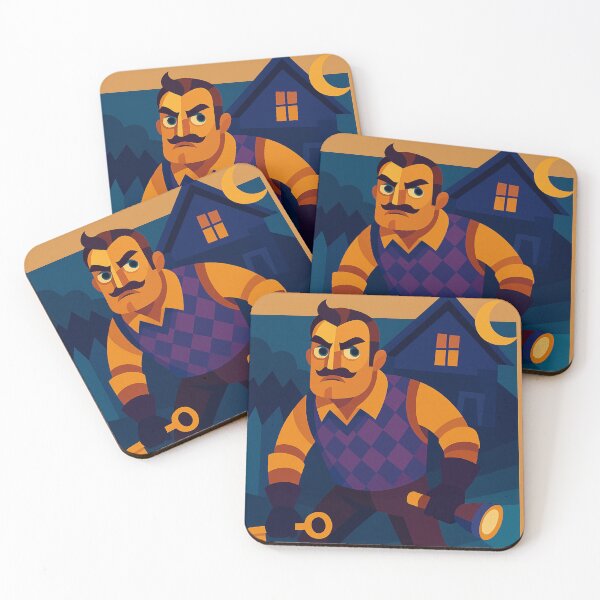 Item preview, THE NEIGHBOR’S KEY – Hello Neighbor Fan Art Colorful Cubist Mystery Design designed and sold by Owlic.artwear.