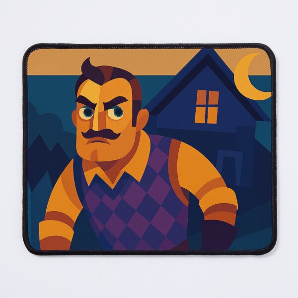 Item preview, THE NEIGHBOR’S KEY – Hello Neighbor Fan Art Colorful Cubist Mystery Design designed and sold by Owlic.artwear.
