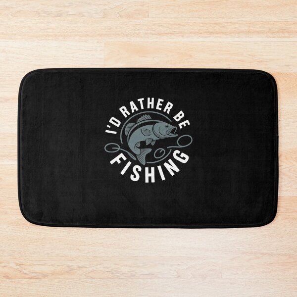 Item preview, I'd Rather Be Fishing - Vintage Bass Fish Design for Fishing Enthusiasts designed and sold by Gogetgiggles.