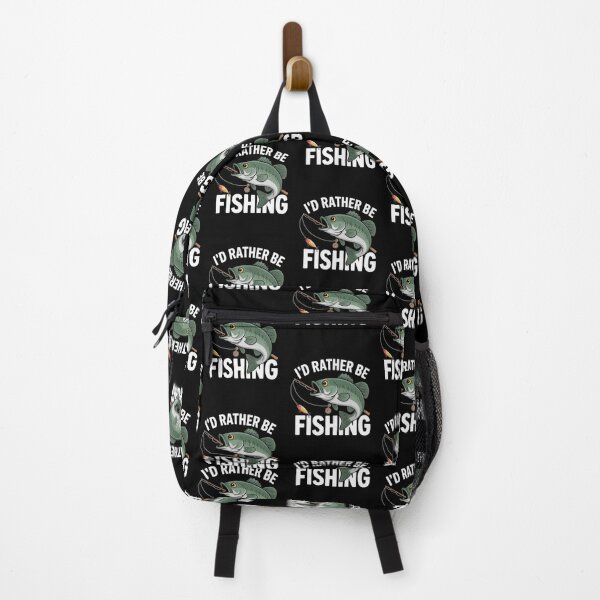 Item preview, I'd Rather Be Fishing - Vintage Bass Fish Design for Fishing Enthusiasts designed and sold by Gogetgiggles.