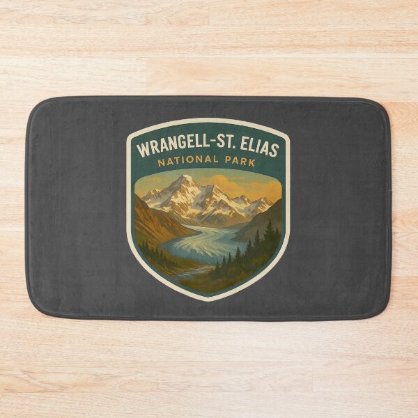 Item preview, Vintage American National Park Print: Wrangell-St. Elias designed and sold by PinUpPizzazz.