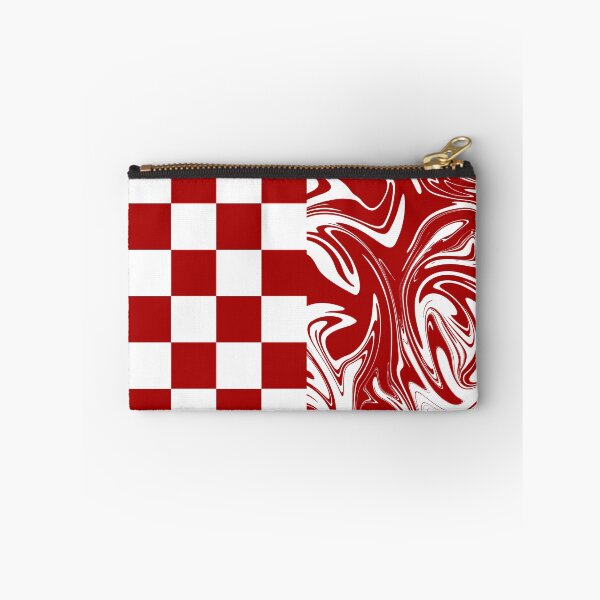 Item preview, Checks and Swirls in Red and White designed and sold by LAEC-Shop.