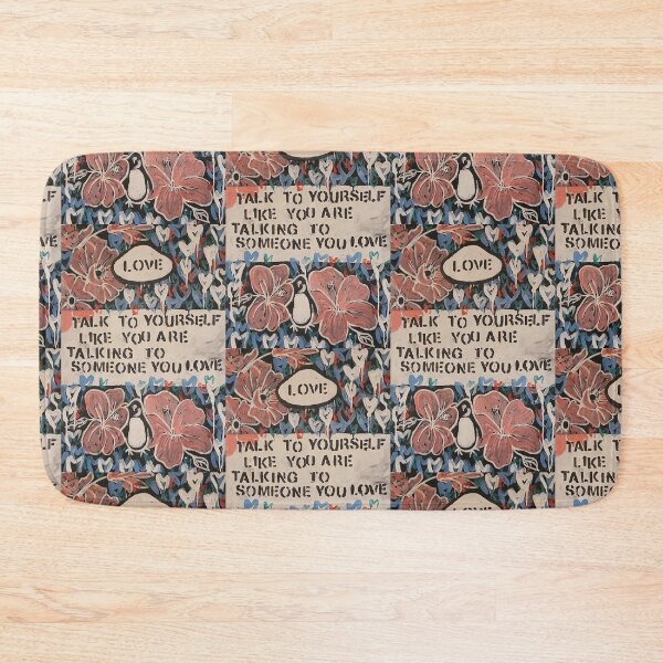 Item preview, Penguin Book Cover -Talk To Yourself Like You Are Talking To Someone You Love designed and sold by LeahJustyceArt.