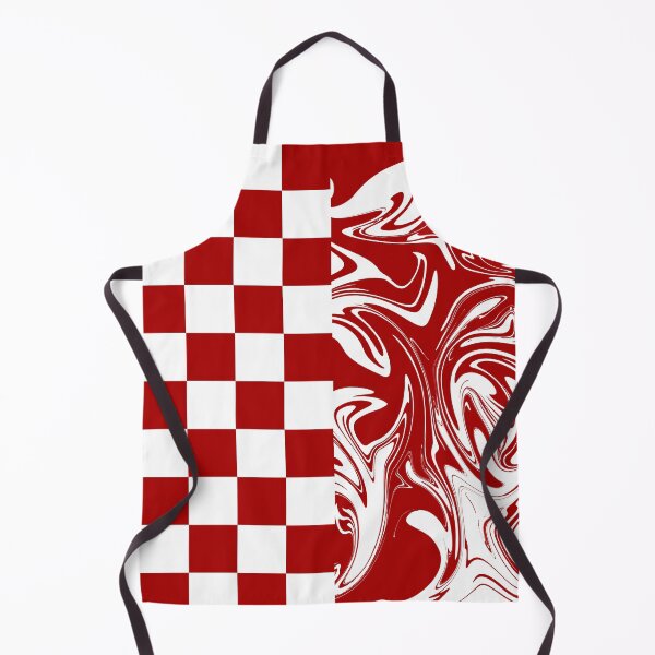 Item preview, Checks and Swirls in Red and White designed and sold by LAEC-Shop.