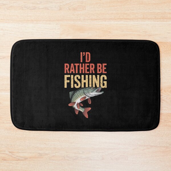 Item preview, I'd Rather Be Fishing - Vintage Bass Fish Design for Fishing Enthusiasts designed and sold by Gogetgiggles.