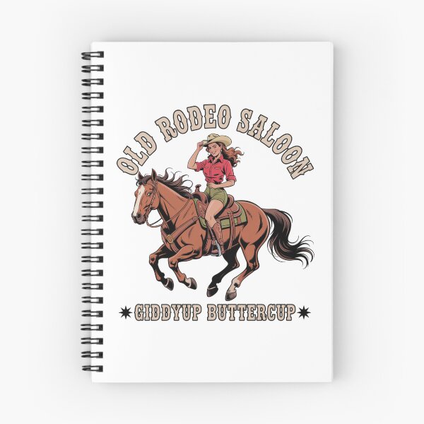 Item preview, Funny Cowgirl Giddyup Buttercup Retro Rodeo Saloon designed and sold by chattsuede.