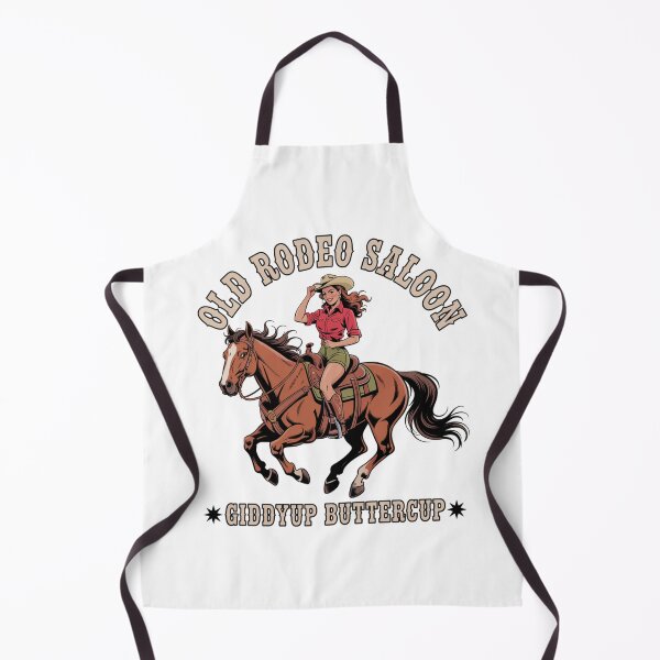 Item preview, Funny Cowgirl Giddyup Buttercup Retro Rodeo Saloon designed and sold by chattsuede.