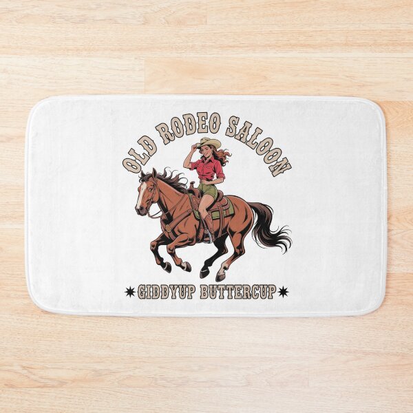 Item preview, Funny Cowgirl Giddyup Buttercup Retro Rodeo Saloon designed and sold by chattsuede.