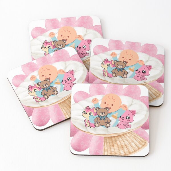 Item preview, Cute baby on chair with stuff friends designed and sold by Shamrock12345.
