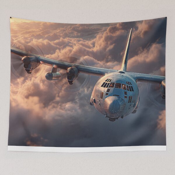 Item preview, British Hercules C130 Above the Storm Clouds designed and sold by Skyframe Aviation.