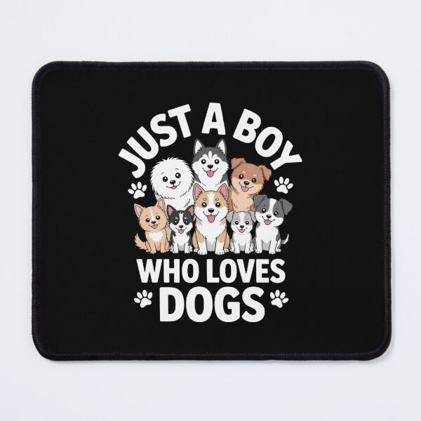 Item preview, Just A Boy Who Loves Dogs Cute Dog Lover Design designed and sold by Gogetgiggles.